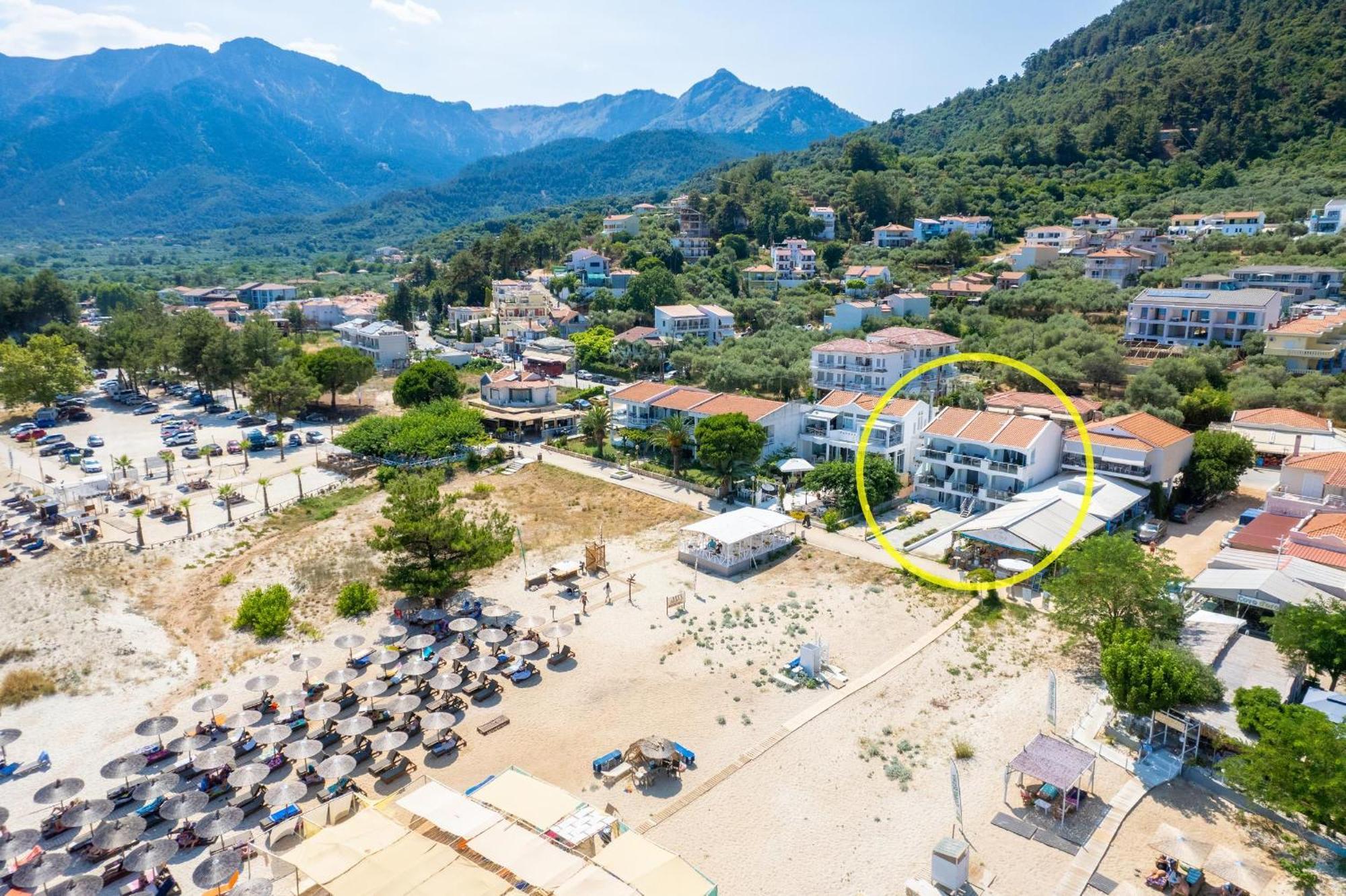 Artemis Beach Apartments Khrysi Ammoudia Eksteriør bilde