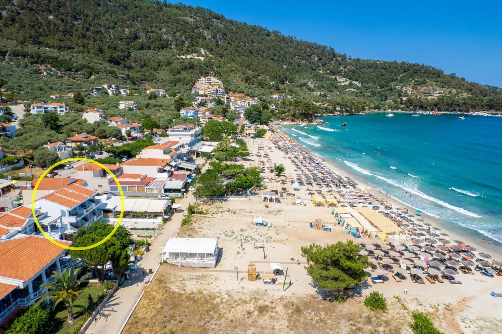 Artemis Beach Apartments Khrysi Ammoudia Eksteriør bilde